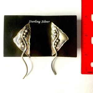 Sterling Silver Statement Earrings